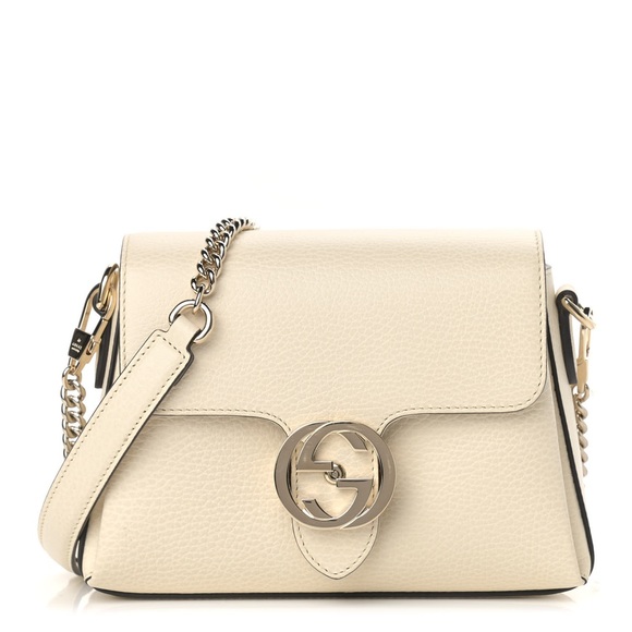 Gucci Interlocking GG Calfskin Leather Crossbody Bag